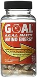 GOAL - G.O.A.L. MATRIX AMINO ENERGY 60 Capsules - Amino Acids Combination with Full-Time Energy Pills Formula - Fortified with Super Fruits as Seen on TV Raspberry Ketones, Garcinia Cambogia, Green Coffee Bean Extract - Best Fat Burner Weight Loss Supplement Diet Pills for Men and Women