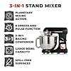 Tower T12033RG 3-in-1 5L Stand Mixer with 6 Speeds and Pulse Setting, 1000W, Rose Gold