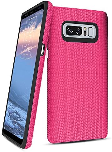 Galaxy Note 8 Case,Singularity Products [Shock Absorbing][Anti Scratch] Heavy Duty Dual Layer Rubber Protective Case Cove for Samsung Galaxy Note8 (2017) - Pink