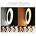 Phone Ring Light Clip on LED Selfie Lights for Laptop Video Conferencing Zoom Circle Webcam Halo Lighting Compatible with iPhone (Warm White)