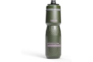 CamelBak Podium Chill Insulated 24oz Bike Water Bottle - Easy Squeeze Bottle - Fits Most Bike Cages, Deep Fern