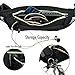 Slim Profile Waist Pack with Water Bottle Holder [ActivePak Hydro] Water Resistant, Storage for Smartphone & More with FREE attachable dog leash – For Travel, Runners, Hikers, Men & Women - Black