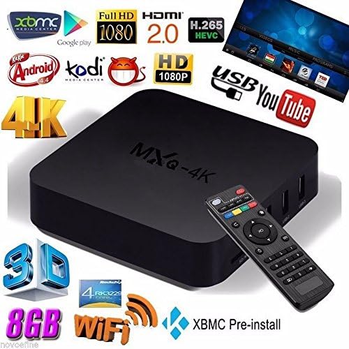 D05 TV BOX MXQ-4K RK3229 Quad Core 1GB/8GB Wifi 1080P Streaming Media Player