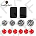 SMART & EASY Magnetic Car Mount Metallic Plates - Car Magnetic Phone Mount Stickers (Accessories Kit: 6X Metal Plates, 6X Adhesives)