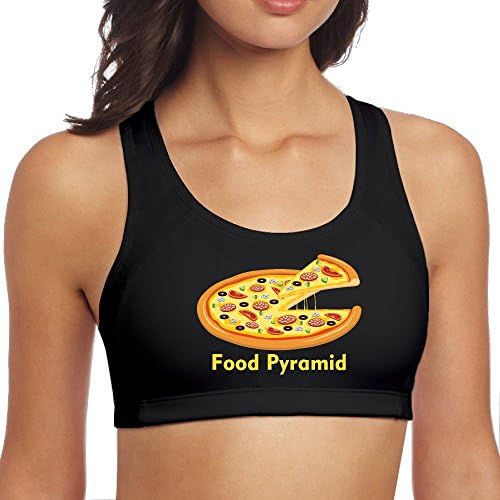 Food Pyramid Love Pizza Women Sexy Sports Bra