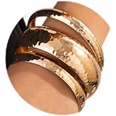 VIYPDRST Chunky Gold Bangle Bracelets for Women Trendy Wide Wrist Cuff Bracelets Gold Stackable Bracelet Statement Bangle Fashion Jewelry for Women