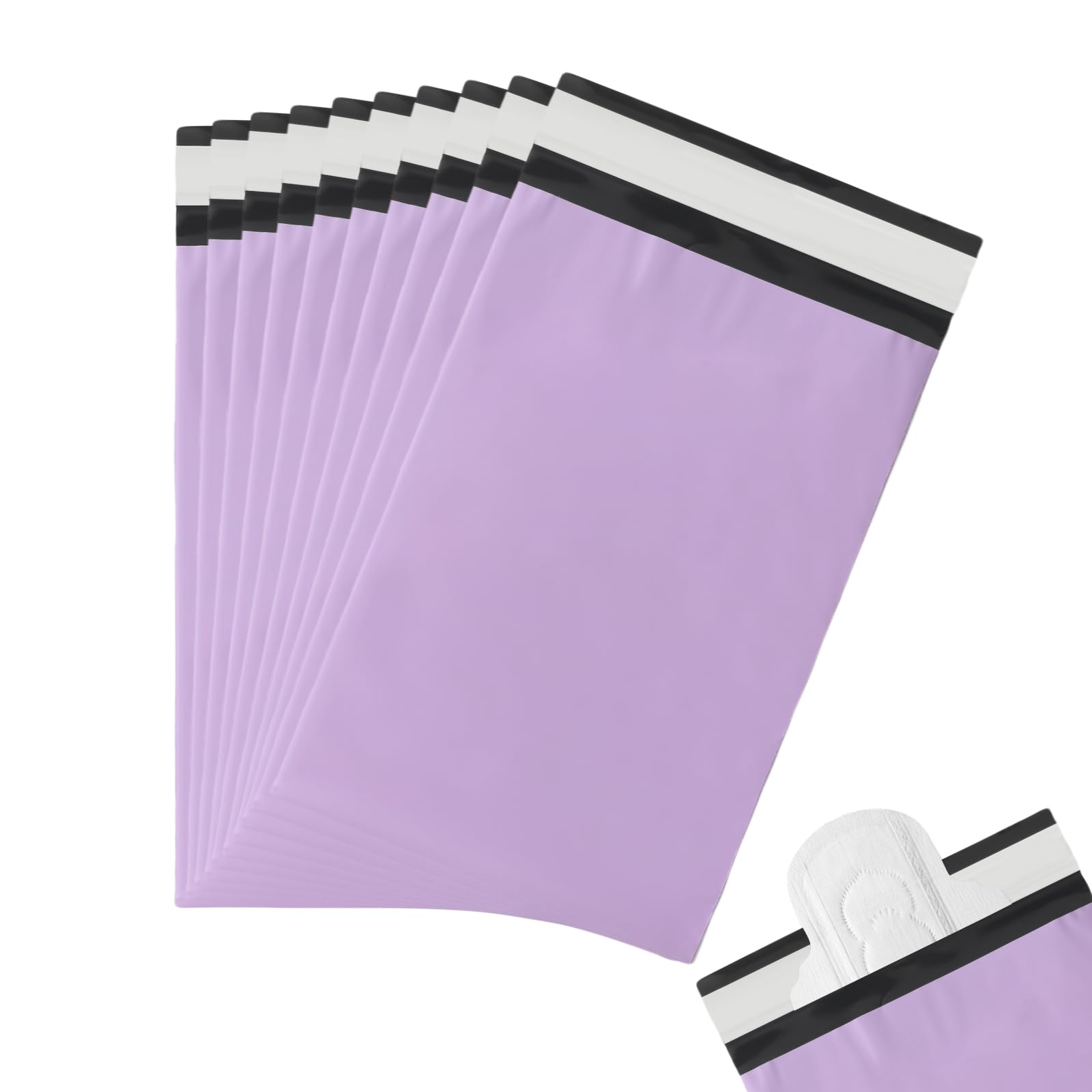 Photo 1 of 100 Pcs Sanitary Napkin Disposal Bags, Feminine Hygiene Period Bags for Tampons & Pads, Period Disposal for Teen Girls, Odor Blocker, Leak-Proof Sanitary Storage for Menstrual Products, Purple