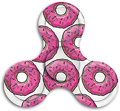 BlackPink Pink Doughnut Hand Spinner Spinning Fidget Toy Stress Reducer Toy, Ultra Fast Bearings, Finger Toy,Tri-Spinner Fidget Toy,Great Gift For ADD, ADHD Boring, Anxiety, Focusing