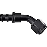 EVIL ENERGY 10AN 45 Degree Push Lock Hose Fitting End Black