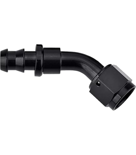Evil Energy 6AN 90 Degree Push Lock Hose Fitting End Black