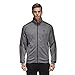 adidas Men's Essentials 3-Stripe Tricot Track Jacket, Dark Grey/Black, X-Large