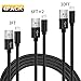 Basse Compatible Phone Charger Cable Phone X/8 Plus/8/7 Plus/7/6 Plus/6/6s Plus/6s/5/5c/5s/iPad/iPod, 4 Pack (3FT 6FT 6FT 10FT) (Black)