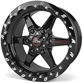 Race Star - 93 Truck Star 17x9.50 6x5.50bc 6.125bs Gloss Black Wheel - Single Beadlock (93-795852SB)