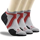 No Show Running Socks, ZEAL WOOD Unisex Merino Wool Ankle Athletic Socks,1/3 Pairs