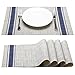 Placemat, Fashion European Style PVC Placemat Non-slip Insulation Placemat Washable Table Mats Set of 4(Blue)