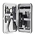 Professional Nail Clipper Set Manicure Sets Pedicure Kit - 15 PCS Personal Grooming Tools in Exquisite Travel Case for Men and Women