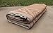 Redwood Mats Patio Mat 9' X 12' Beige Reversible Outdoor Rug Camping Rv Mat Indoor (With Ground Stakes & Carry Bag)