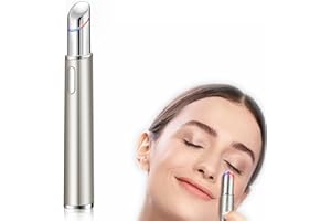 Jzy Qzn Portable Eye Massager Wand with Heated & Sonic Vibration Treatment for Relieving Eyes Dark Circles,Absorption,Puffiness,Fatigue,Enhance Product,Smart Sensor Facial Anti-Aging