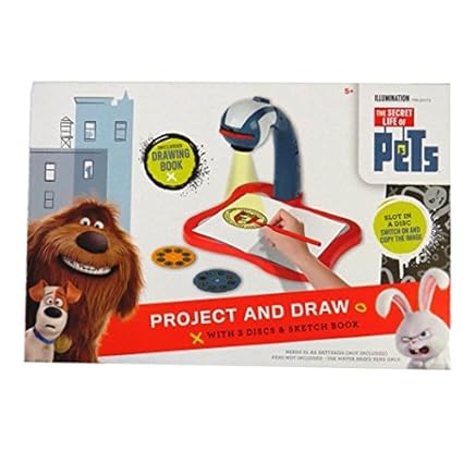 Amazon.com: Vida secreta de mascotas – Proyector y dibujar ...