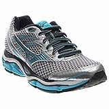 Mizuno Women's Wave Enigma 5 Running Shoe, Silver/Blue Atoll, 8 B US