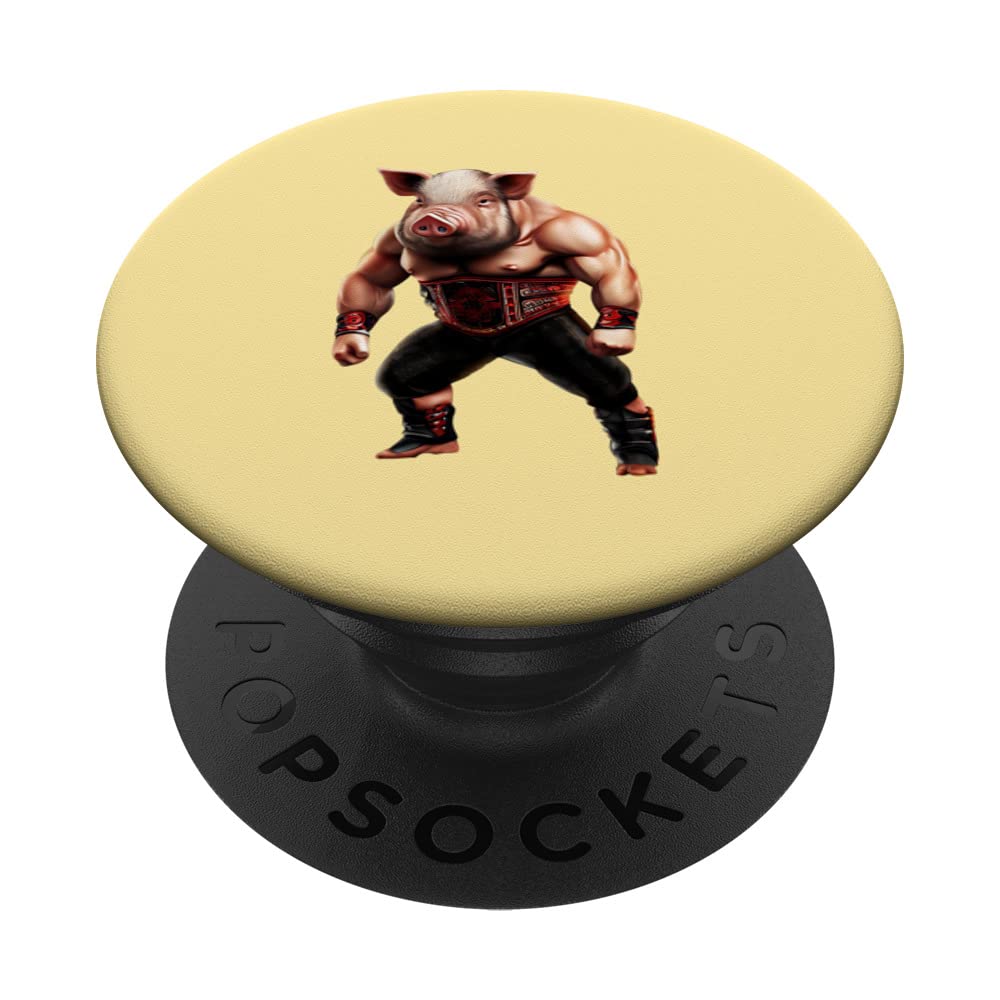 Wrestling Pig PopSockets Swappable PopGrip