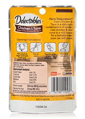 Delectables Stew Lickable Wet Cat Treats - Chicken & Tuna - 12 Pack