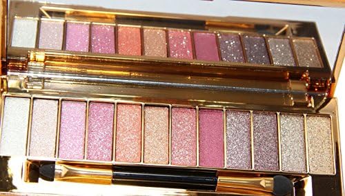 HAPPY CXL Makeup Glitter Eyeshadow Palette 12 Colors Cosmetics Eye Shadow Pallete with Mirror (# 3)