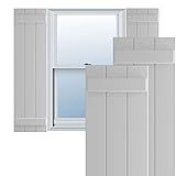 Ekena Millwork 16 1/8"W x 70"H True Fit PVC Three
