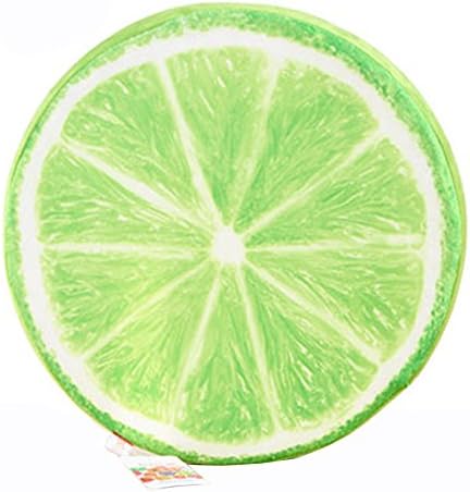 Prettybuy Food Pillow- Popular 15x15inch Double Sided Lemon Pillow