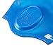 Wigoo Long Hair Swim Cap,Waterproof Silicone Swimming Cap for Adult Woman and Men,Keeps Hair Clean Ear Dry with Nose Clip and Ear Plugs (Blue)