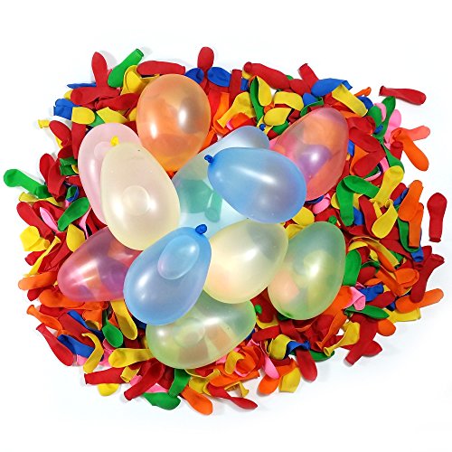 Water Balloons Kit 500 pcs Multi Vibrant Color. Biodegrable. FREE