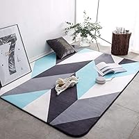 WNSS9 Modern Minimalist Bedside Sofa Rug Carpets Moroccan Style Geometric Pattern Carpet Luxury Villas Indoor Area Rugs Mat Non-Slip Chair Living Room Coffee Table Bedroom Baby Crawling Mats 45cm75cm