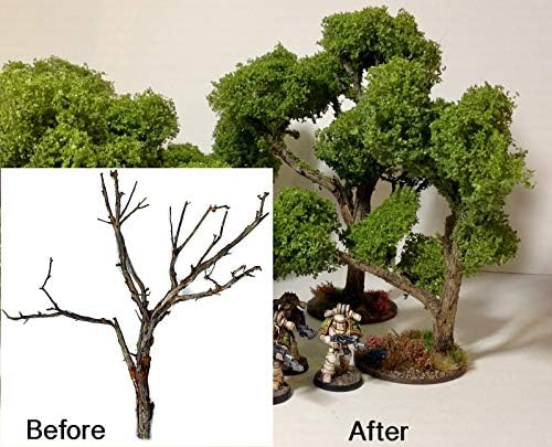 Model Trees -Armatures for Model Train Railway Architecture Diorama DIY Scenery Landscape Lot of 5