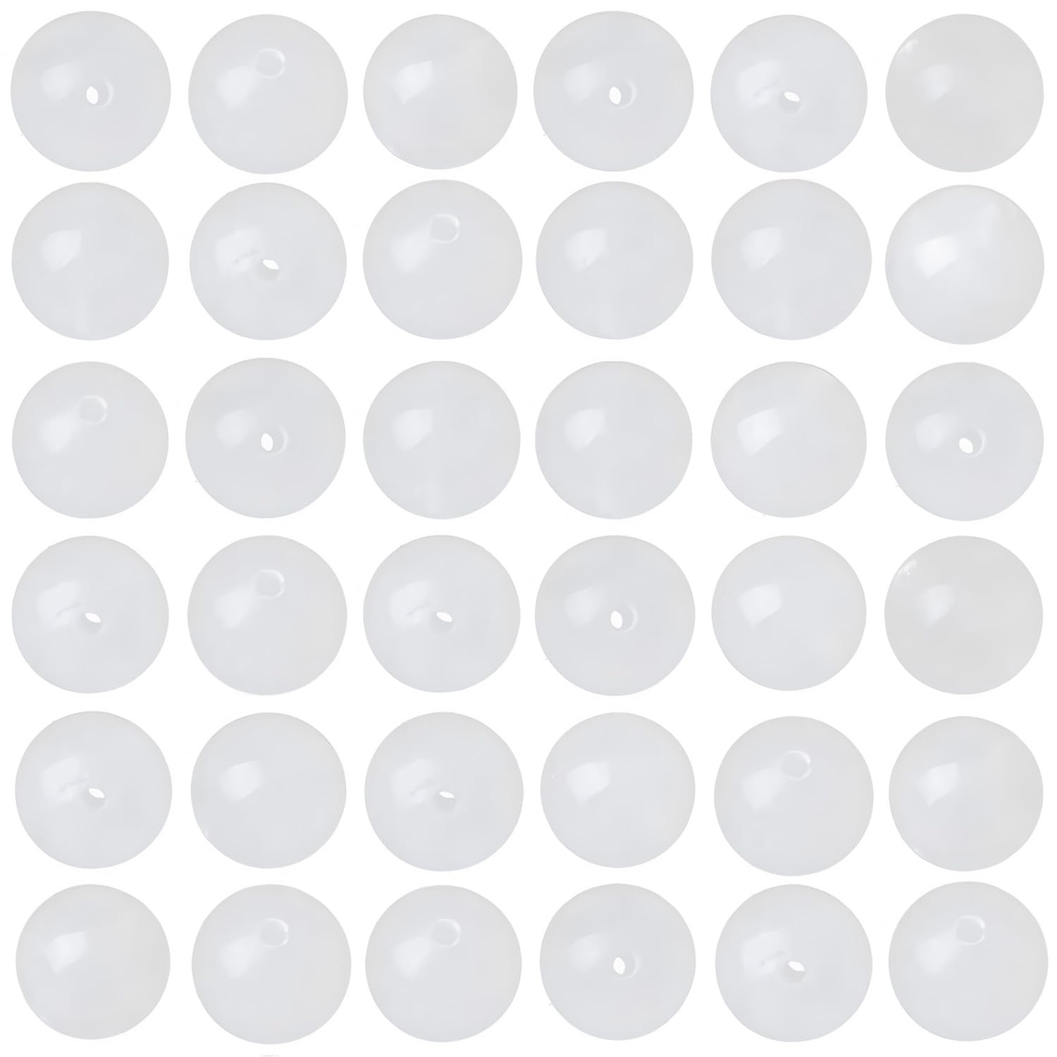 Photo 1 of 100pcs Natural White Jade Beads 8mm Round Stone Semi Precious Gemstone Loose Spacer Energy Healing Crystal Beads for Jewelry Making Crafts Bracelets Necklaces