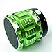 Portable Mini Bluetooth Wireless Metal Speaker,Rechargable Battery Support Green Color