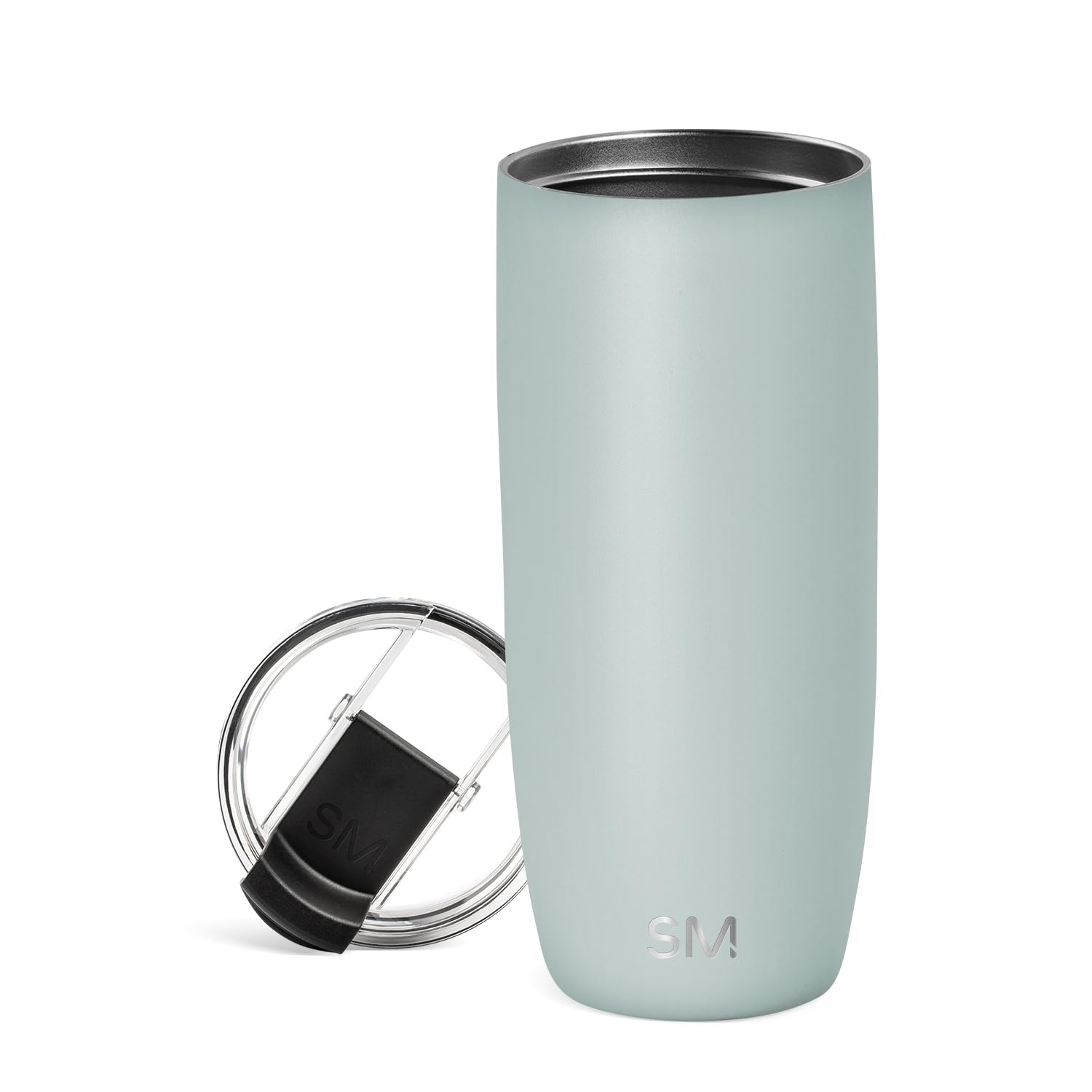 Photo 1 of Simple Modern Travel Coffee Mug Tumbler with Flip Lid | Reusable Insulated Stainless Steel Cold Brew Iced Coffee Cup Thermos | Gifts for Women Men Him Her | Voyager Collection | 20oz | Sea Glass Sage
