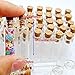 Perfect shopping 50pcs 1ml Vials Clear Glass Bottles with Corks Miniature Glass Bottle with Cork Empty Sample Jars / Message Weddings Wish Jewelry Party Favors