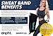 Drip Fit Sweat Waist Band - Amplify Sweat Production - 100% Neoprene - for Men and Women - One Size Fits Most