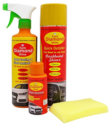 Euro Diamond Shine Car Body Coating / Dashboard Shiner Stain Remover Pack of 4