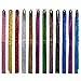 SWACC 48” Hair Tinsel 7200 Strands 12 Colors 12 Pack in Set -Sparkling & Shiny Hair Tinsel Extensions Colored Party Highlights Glitter Extensions Multi-Colors Hair Streak Bling Hairpieces