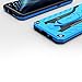 Zizo Static Series Compatible with Samsung Galaxy S8 Plus Case Military Grade Drop Tested with Built in Kickstand Blue Black