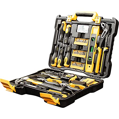 WMC Tools Werkzeugset Werkzeug Tools Werkzeugkoffer gefüllt 73 -teilig Werkzeug Set für Haushalt und Kfz