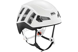 Petzl, Meteor Helmet White Black M/L, Lightweight Helmet with Enhanced Protection for Climbing, Mountaineering and ski Touring