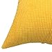 YOUR SMILE Soft Solid Throw Pillow Covers Cases for Couch Sofa Bed, Comfortable Supersoft Corduroy Corn Striped Both Sides, 18 X 18 Inches, Set of 2,Corduroy Yellow