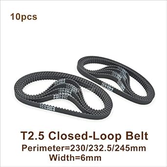 Ochoos 230 T2.5 - Correa de distribución (6 mm, perímetro 230 ...