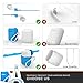 AOPETIO Apple AirPods Case, Silicone Shockproof Skin Cover With Magnetic Strap for Air Pods Accessories( Blue,strap is 25.2 inches)