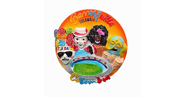 Colombia - Imán para nevera 3D (recuerdo de viaje, decoración ...