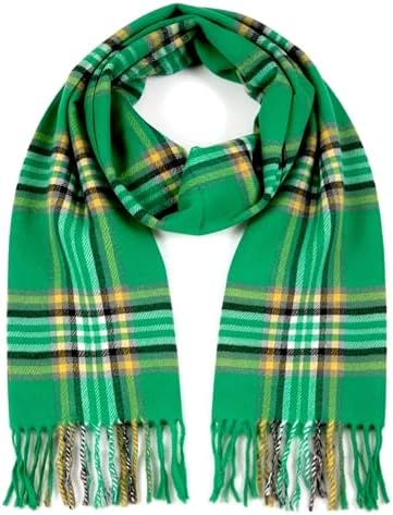 Ireland and Glasgow Celtic Soccer Fan Scarf, Green White Orange
