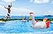 TuTu Outdoors Pool Floats for Adults and Kids, Giant Pool Float with Pillow and Handles Inflatable Rooster Raft for Family Swimming Party in Summer L 7' W 6' H 4.7'