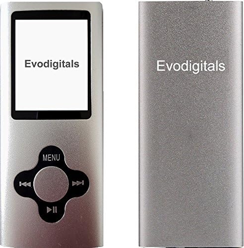 Evodigitals New Silver 8GB Elite MP3 Media MP4 Player Music Video FM Tuner Games Voice +